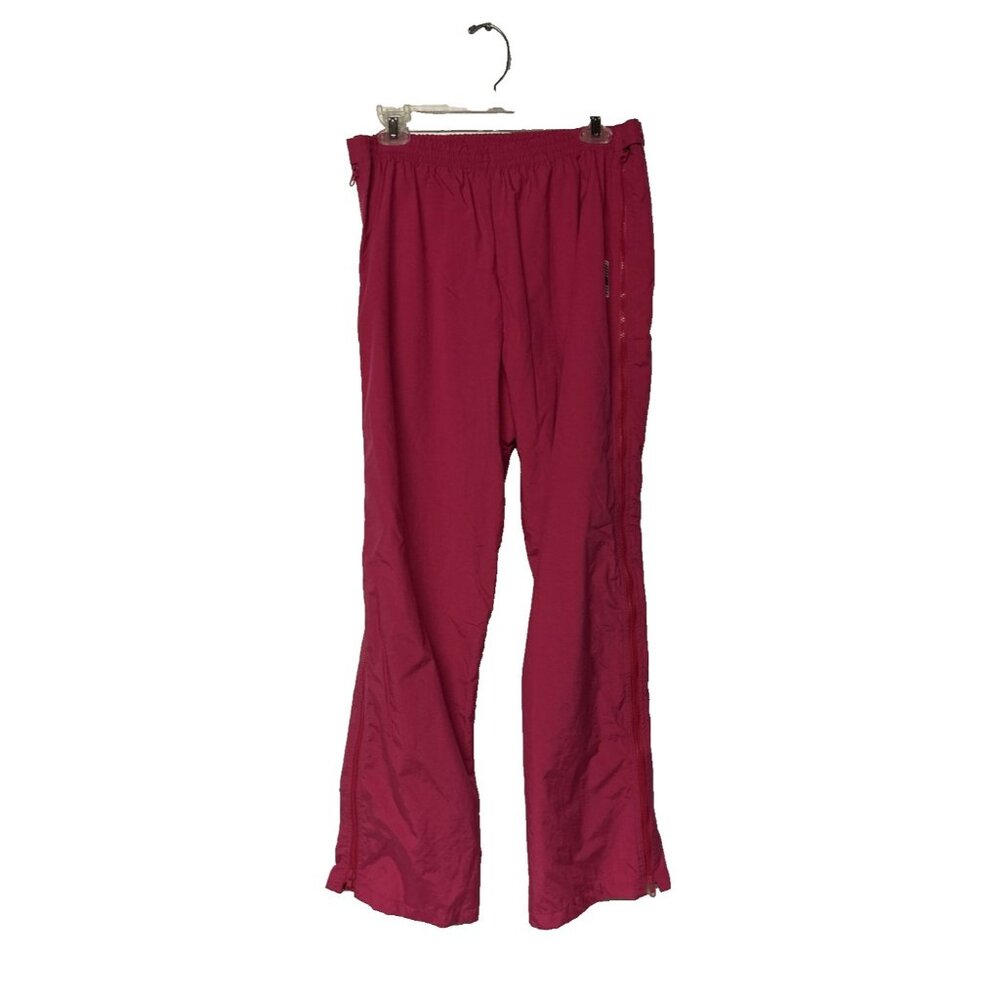 Helly Hansen Adult Size L Full Side Zip Nylon Pants Outdoors Rain Wind Pink